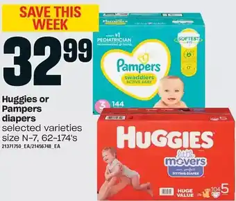 Loblaws Huggies or pampers diapers offer