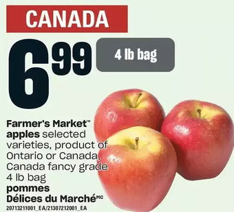 Independent Grocer Farmer's market apples offer