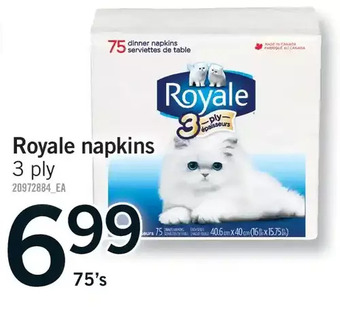 Fortinos Royale napkins offer