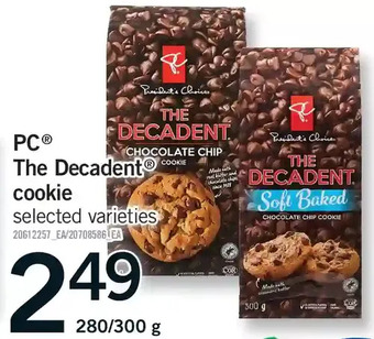 Fortinos Pc the decadent cookie offer