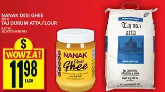 Food Basics Nanak desi ghee | taj durum atta flour offer