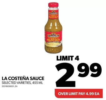 Real Canadian Superstore La costena sauce offer