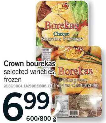 Fortinos Crown bourekas offer