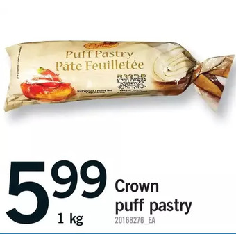 Fortinos Crown puff pastry offer
