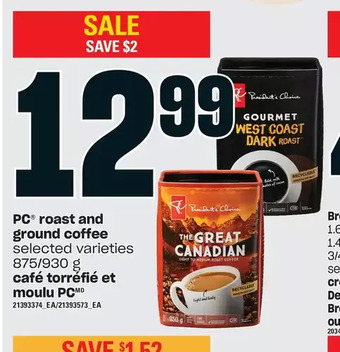 Independent Grocer Pc roast and ground coffee offer