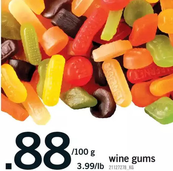 Fortinos Wine gums offer