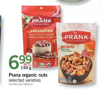 Fortinos Prana organic nuts offer