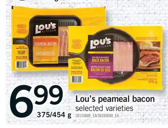 Fortinos Lou's peameal bacon offer