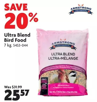 Home Hardware Ultra blend bird food offer