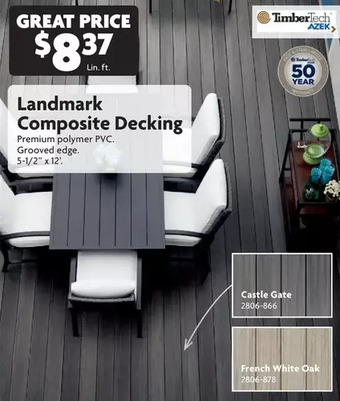 Home Hardware Landmark composite decking offer