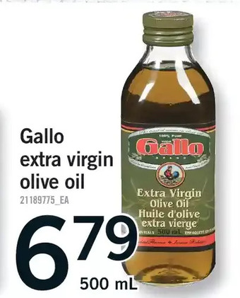 Fortinos Gallo extra virgin olive oil offer