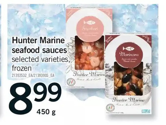 Fortinos Hunter marine seafood sauces offer