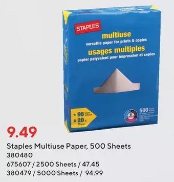 Staples Staples multiuse paper offer
