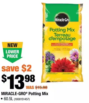 Home Depot Potting mix 0.21-0.11-0.16 - 60.5l offer