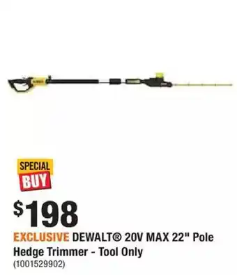 Home Depot 20v max lithium-ion cordless pole hedge trimmer (tool only) offer
