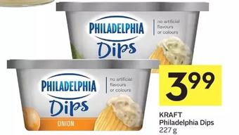 Foodland Kraft philadelphia dips offer