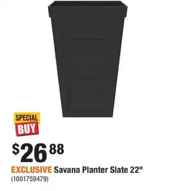 Home Depot 22-inch savana planter slate offer