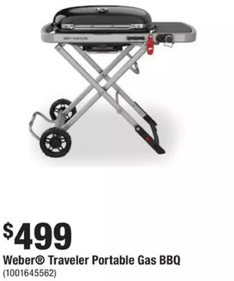 Home Depot Traveler portable gas bbq offer