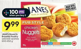 Foodland Janes boxed & breaded poultry offer