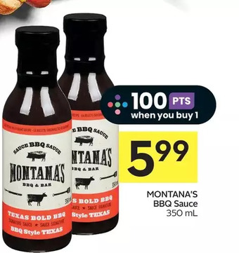 Foodland Montana's bbq sauce offer