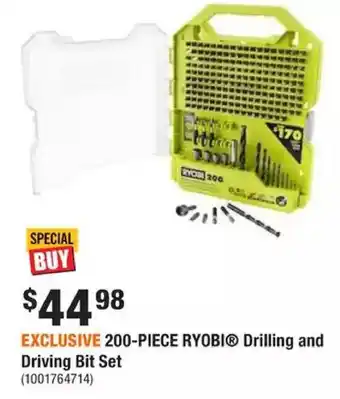 Home Depot Drilling and driving bit set (200-piece) offer
