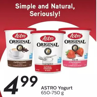 Sobeys Astro yogurt offer