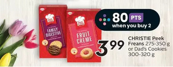 Sobeys Christie peek freans or dad's cookies offer