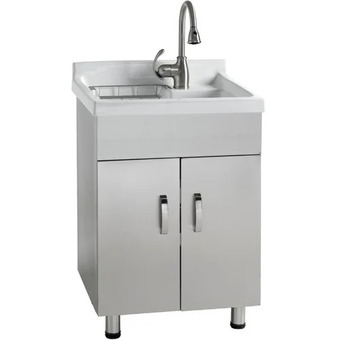 Home Hardware Stainless steel laundry cabinet with sink offer