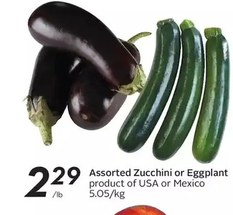 Sobeys Zucchini or eggplant offer
