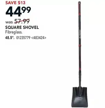 Lowe's Square shovel offer
