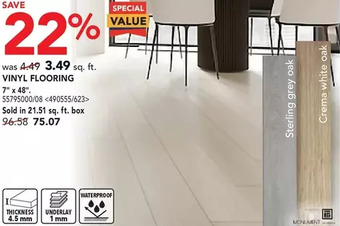 RONA Monument vinyl flooring offer