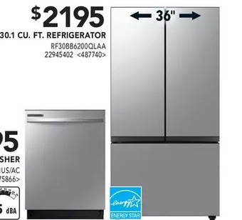 RONA Samsung 30.1 cu. ft. refrigerator offer