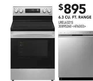 RONA 6.3 cu. ft. range offer