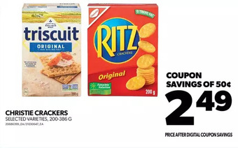 Real Canadian Superstore Christie crackers offer