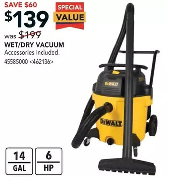 RONA Wet/dry vacuum offer