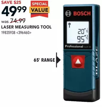 RONA Bosch laser measuring tool offer
