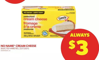Real Canadian Superstore No name cream cheese offer