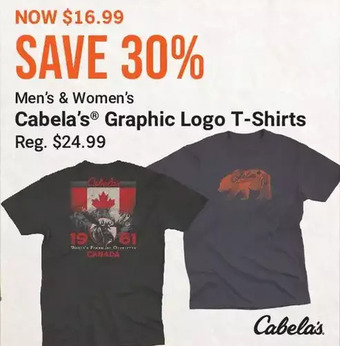 Cabela's Cabela's graphic logo t-shirts offer