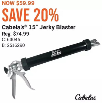 Cabela's Cabela's 15 jerky blaster offer