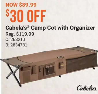 Cabela's Cabela's camp cot with organizer offer