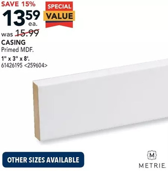 RONA Metrie casing offer