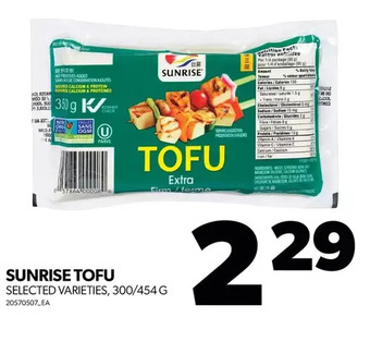 Real Canadian Superstore Sunrise tofu offer