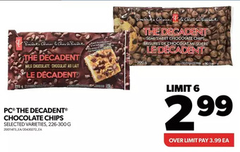 Real Canadian Superstore Pc the decadent chocolate chips offer