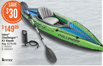 Cabela's Intex challenger k1 kayak offer