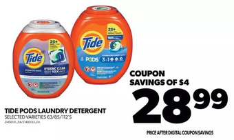 Real Canadian Superstore Tide pods laundry detergent offer