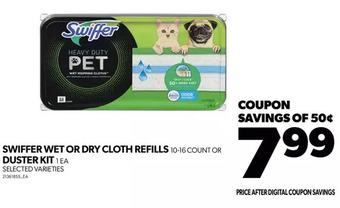 Real Canadian Superstore Swiffer wet or dry cloth refills or duster kit offer