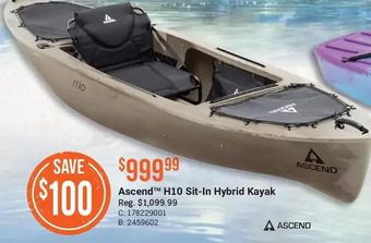 Cabela's Ascend h10 sit-in hybrid kayak offer