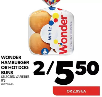 Real Canadian Superstore Wonder hamburger or hot dog buns offer