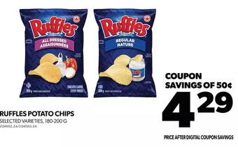 Real Canadian Superstore Ruffles potato chips offer