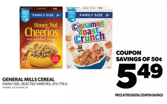 Real Canadian Superstore General mills cereal offer